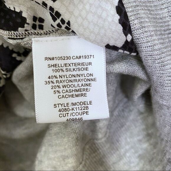 Joie-printed Cashmere Wool Blend Sweater - Picture 9 of 10